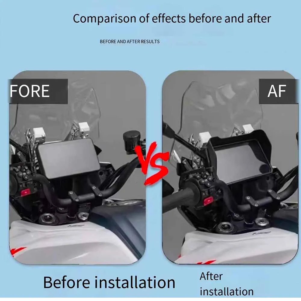 For Benelli TRK552 TRK 552 dashboard sunshade screen protector decorative shell