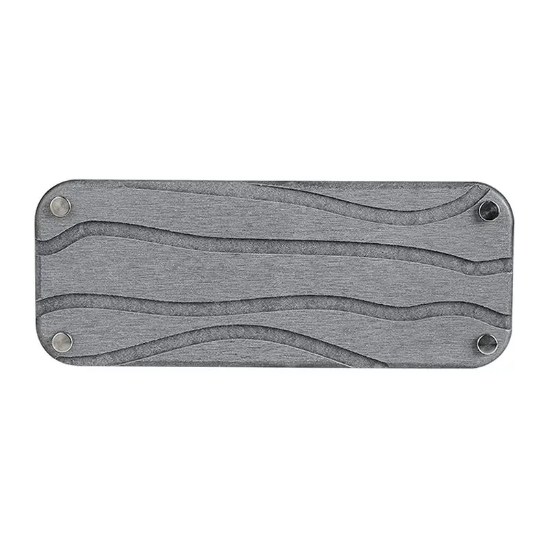 

(LBER) Home Sink Box with Grooves,Stainless Steel Feet with Rubber Bottom, Water Absorbing Stone Used for Toiletries Dark Gray