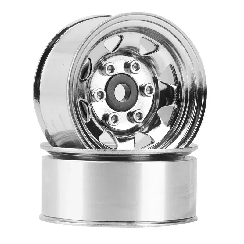 4 pçs 1.55 metal beadlock roda aro hub para 1/10 rc rastreador carro axial yeti jr 90069 rc4wd d90 tf2 tamiya cc01 lc70 mst