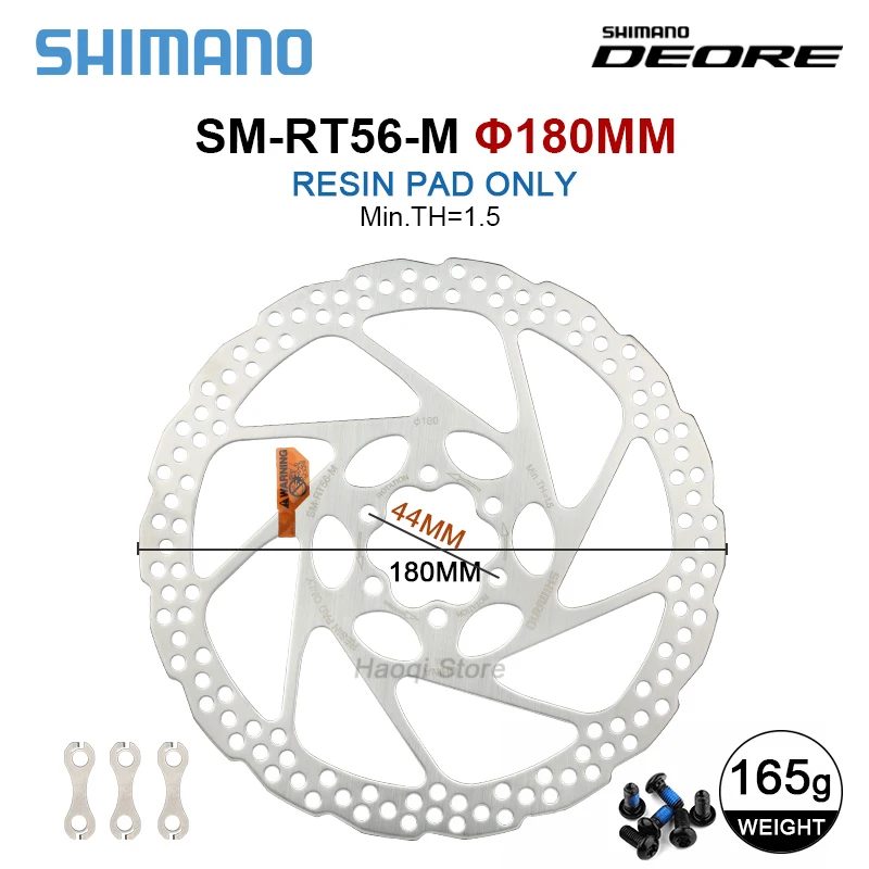 Shimano-接続されたディスクブレーキローター,160/180mm,6本のボルト