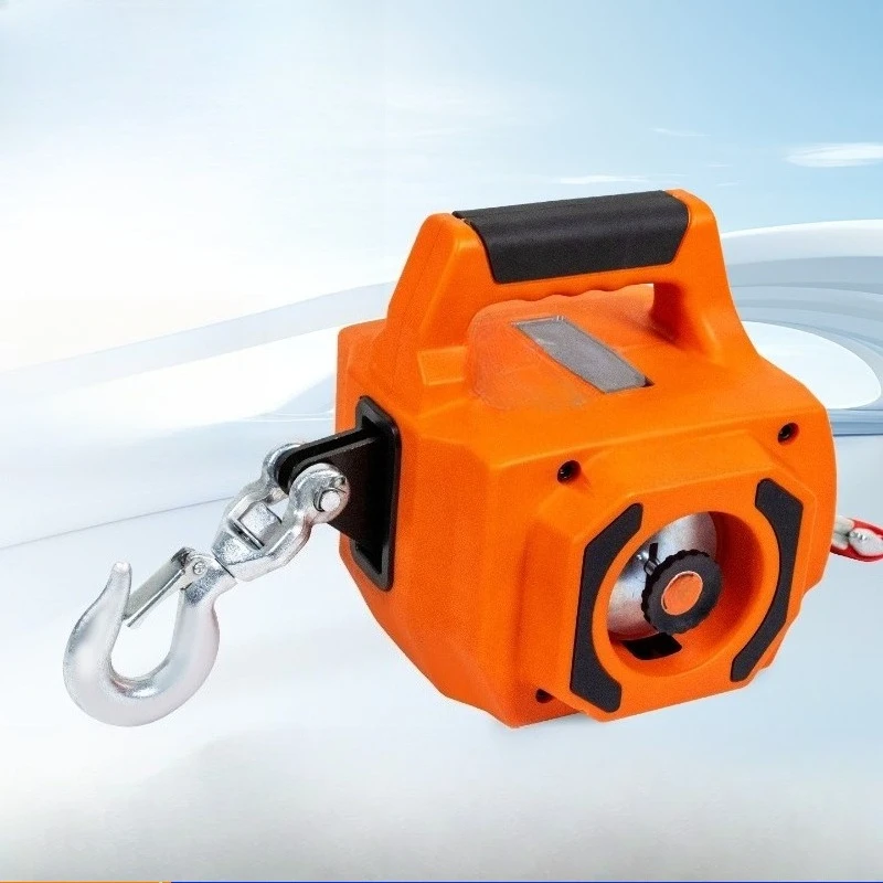 Portable Electric Drill Winch Manual Hoist Lifting Tool Low Noise Rope Guide
