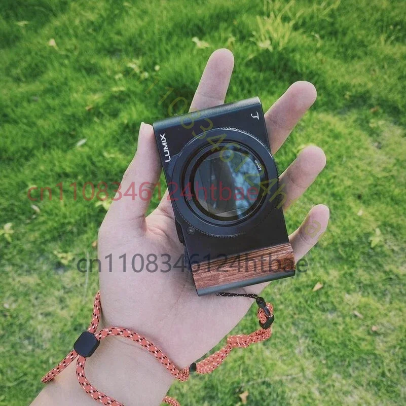Handmade Solid Wood Hand Grip Non-slip Handle Grip for Panasonic LX10 Camera