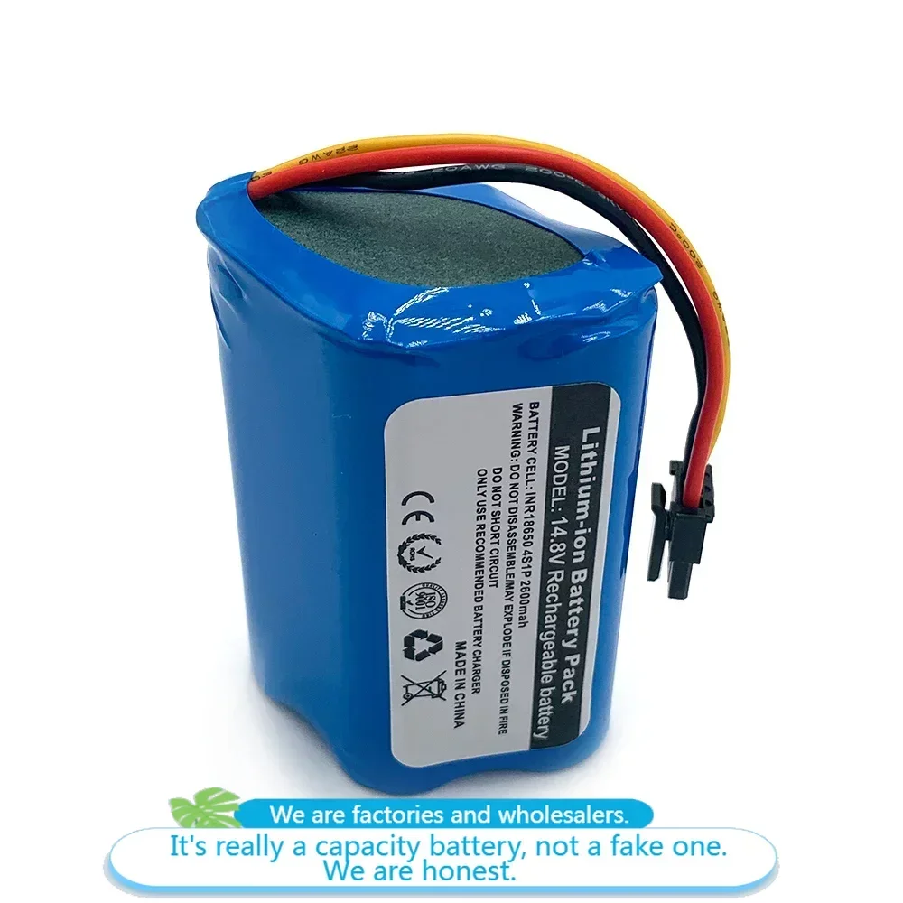 14.8V 3200MAH Li-ion Battery For Liectroux Battery B6009 Q7000 Q8000 ZK808 DH860 Robot Vacuum Cleaner 4S1P 18650 Dropshipping