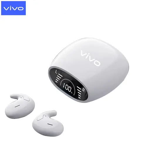 VIVO Sleep Invisible Headset Wireless Bluetooth Earphone Earbuds Ipx5 Waterproof With Mic Bluetooth 5.3 Headphones For Phone