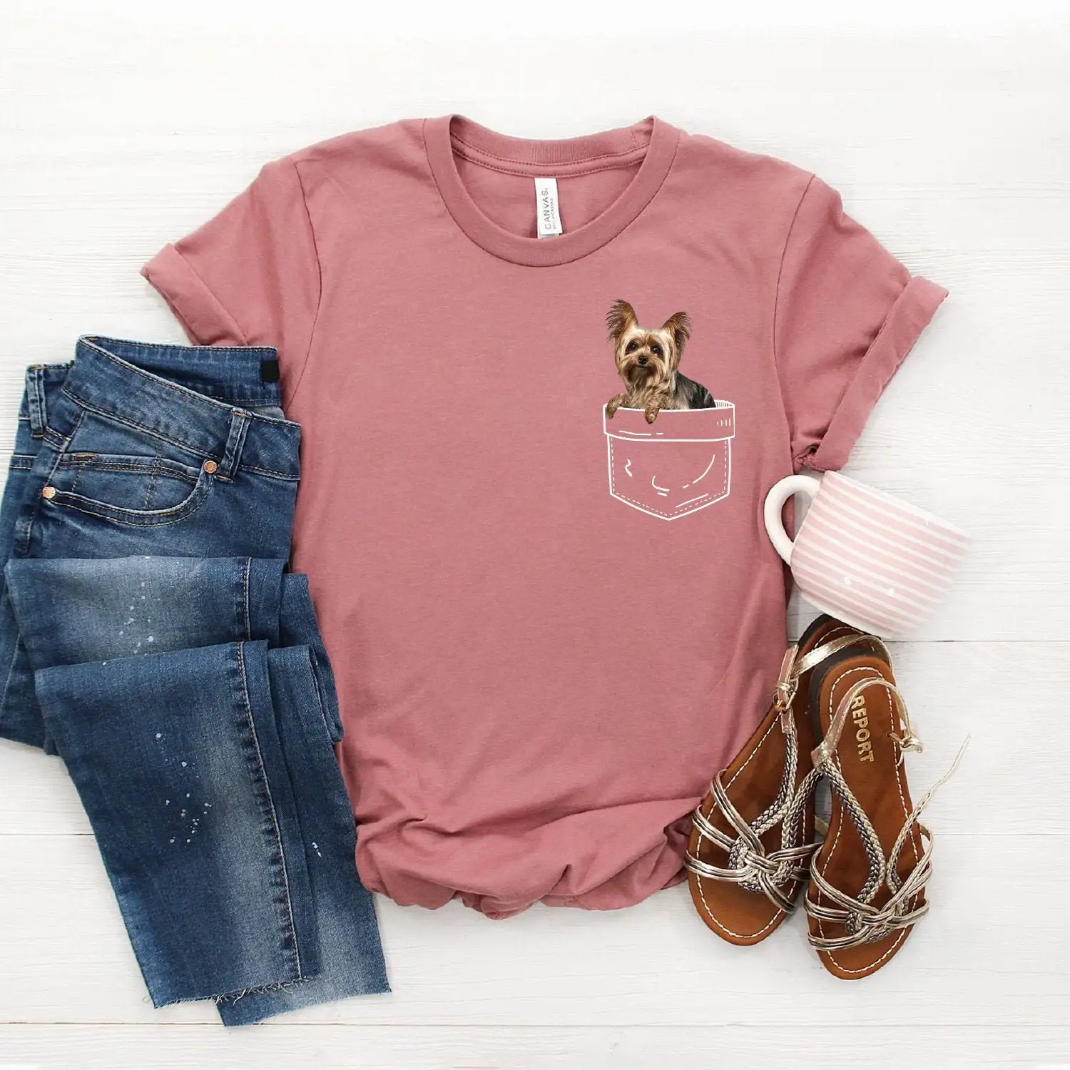 

Футболка Yorkie Dog Yorkshire Terrier Mom Cute Softstyle