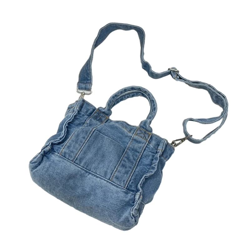 Borsa da donna in denim Borsa a tracolla da donna Borsa a tracolla Tote Messenger Borsa a tracolla E74B