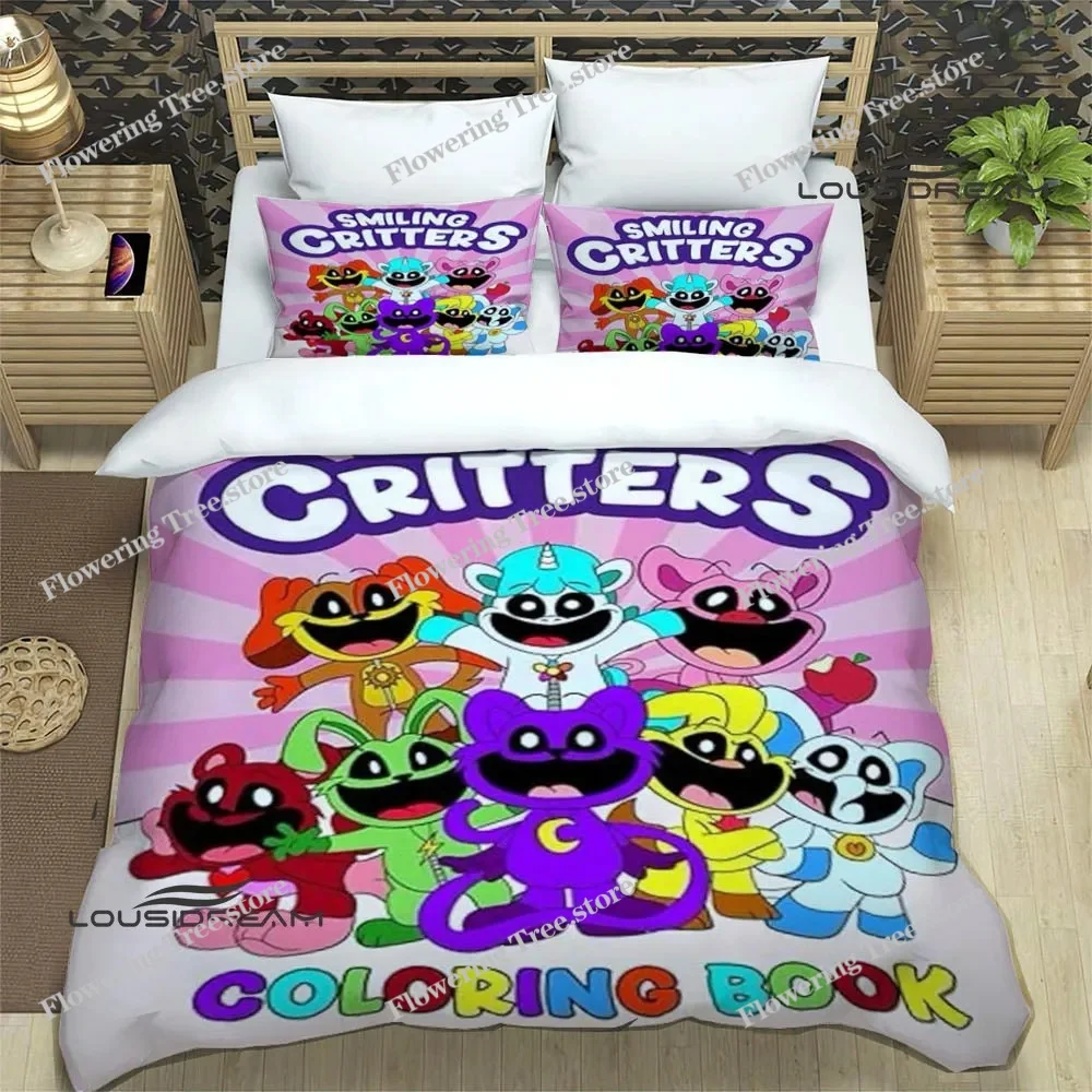 

S-smiling Critters Cartoon Bedding Sets Exquisite Bed Supplies Set Duvet Cover Comforter Set Bedding Set Luxury Birthday Gift