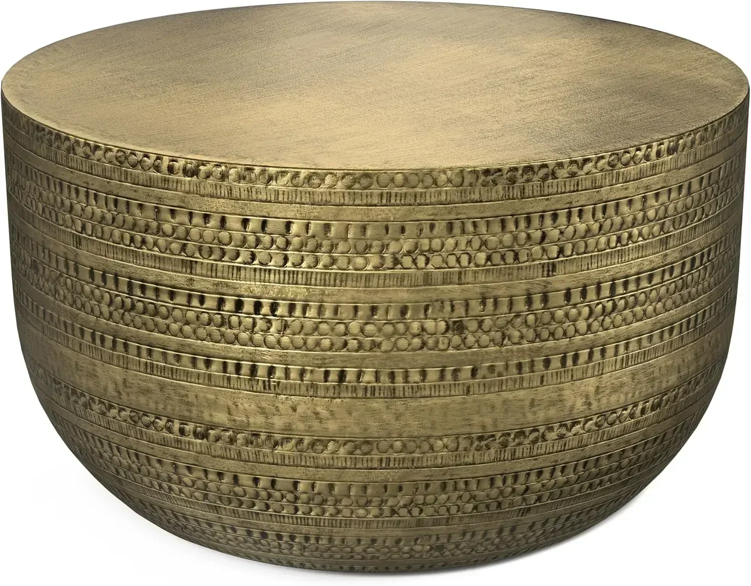 

BestsellerJohnsen Boho 30 Inch Wide Metal Coffee Table in Antique Gold, Fully Assembled, for The Living Room and Bedroom