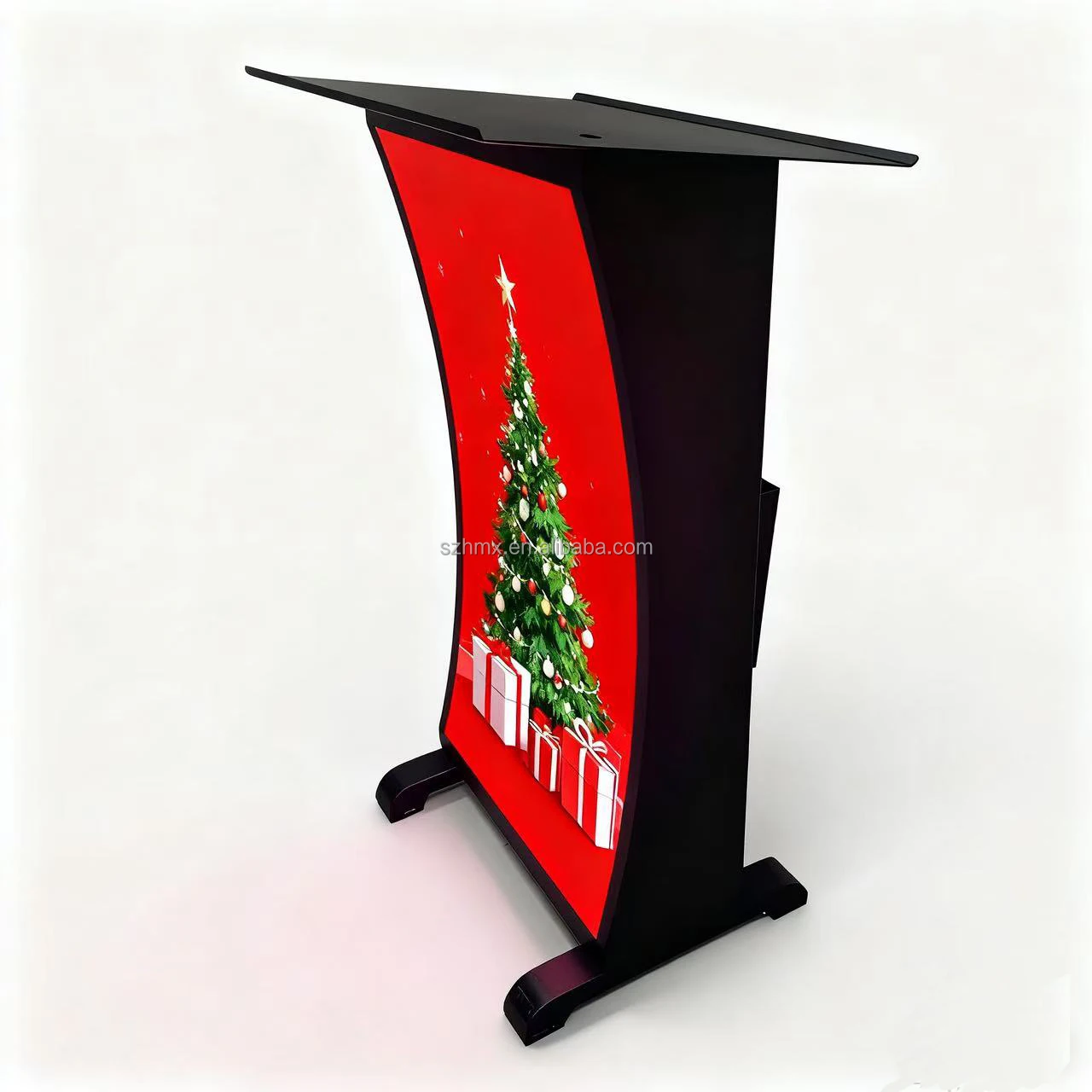 Church Podium LED Screen Digital Podium with P1.86 Pixel Pitch 3840Hz Refresh Rate 800cd Brightness for Conference Classroom Use