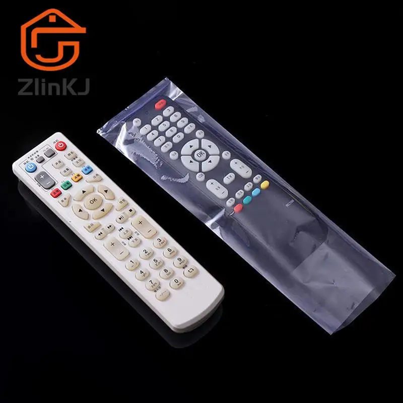 10 Pcs Transparent Heat Shrink Film Bag For TV Box Video Remote Control Waterproof Dustproof Protective Cover Protector Case