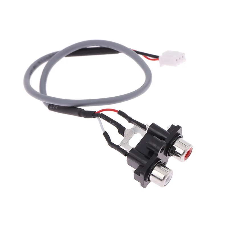 Audio Signal Cable 2 RCA TO XH2.54MM-3PIN Audio Input Socket 30CM Line Length Extended Sound Signal Interface For Panel