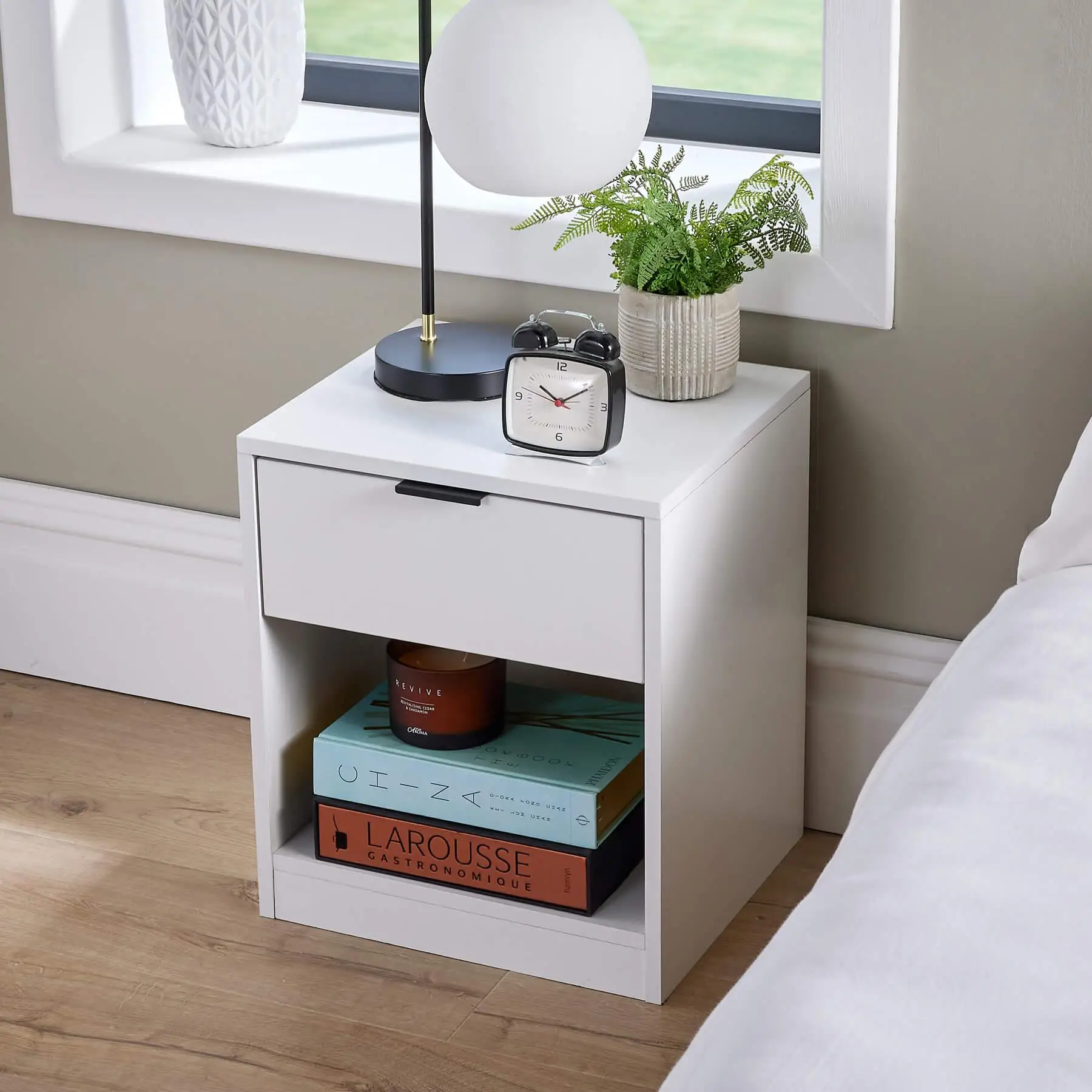 Wireless Charging 3-Drawer Modern Bedroom Storage Furniture&Source Factory Hotel Exclusive Apartment Bedside Cabinet LED Light