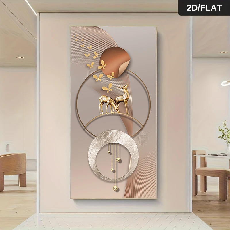 Nordic Luxury Elk Wall Art 3