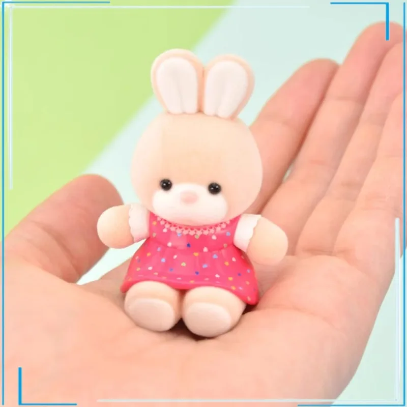 Flocking Retro Doll Kawaii Gashapon Collection Ornament Keepsake Holiday Gifts Action Figure Model Toys