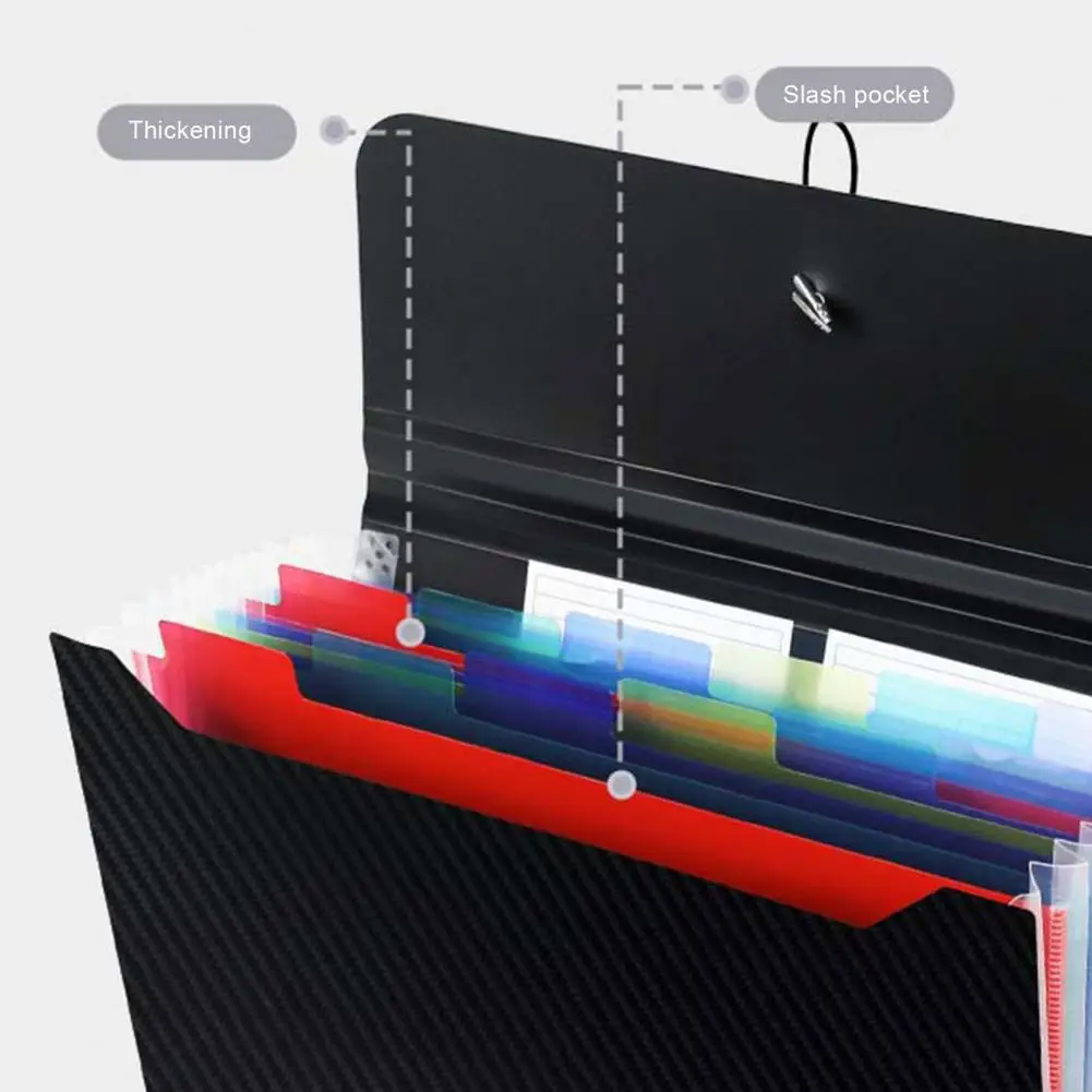 Folder File Organizer dokumen dengan tag, Organizer File portabel banyak kompartemen untuk dokumen penerimaan untuk kelas