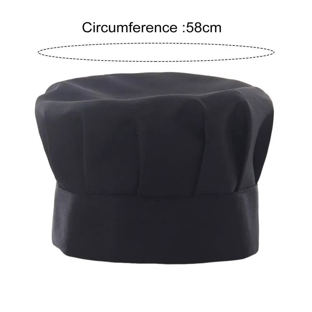 Czapka kucharska unisex, profesjonalna, plisowana, do hotelu, restauracji, czapka szefa kuchni, jednolity kolor, czapka robocza dla kelnera.