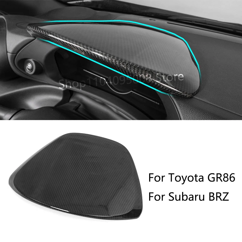 

Real Carbon Fiber Car Dashboard Cover Trim Frame For Toyota GR86 Subaru BRZ 86BRZ 2022 Car Center Dashboard Panel Trim Cover