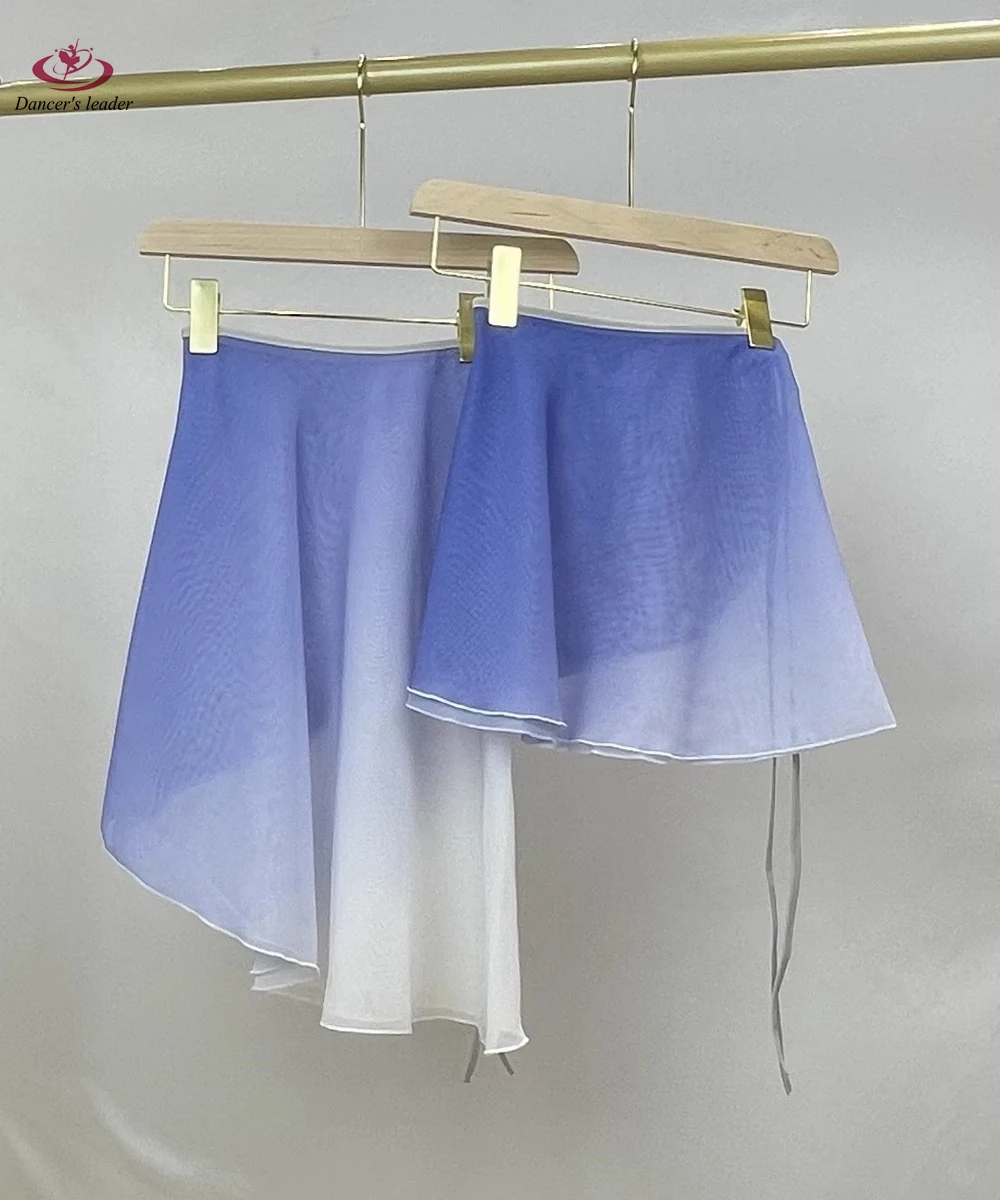 

Ballet Short Skirt Chiffon Purple Gradient Women's Skirt Gymnastics Practice Skirt Adult Women's Ballet Dress Lyrical Skirt