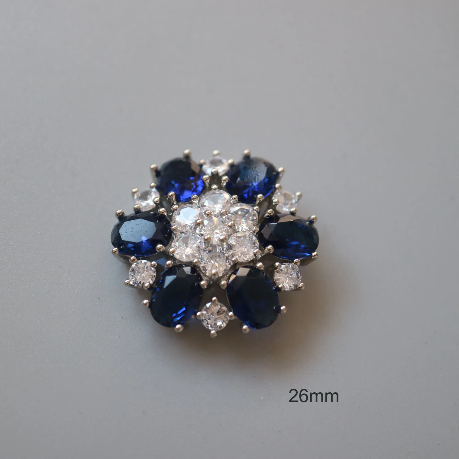 5pc Luxury Crystal Buttons Rhinestone Cubic Zirconia Button for Clothes Decorative CZ Sewing Cashmere Knit Cardigan