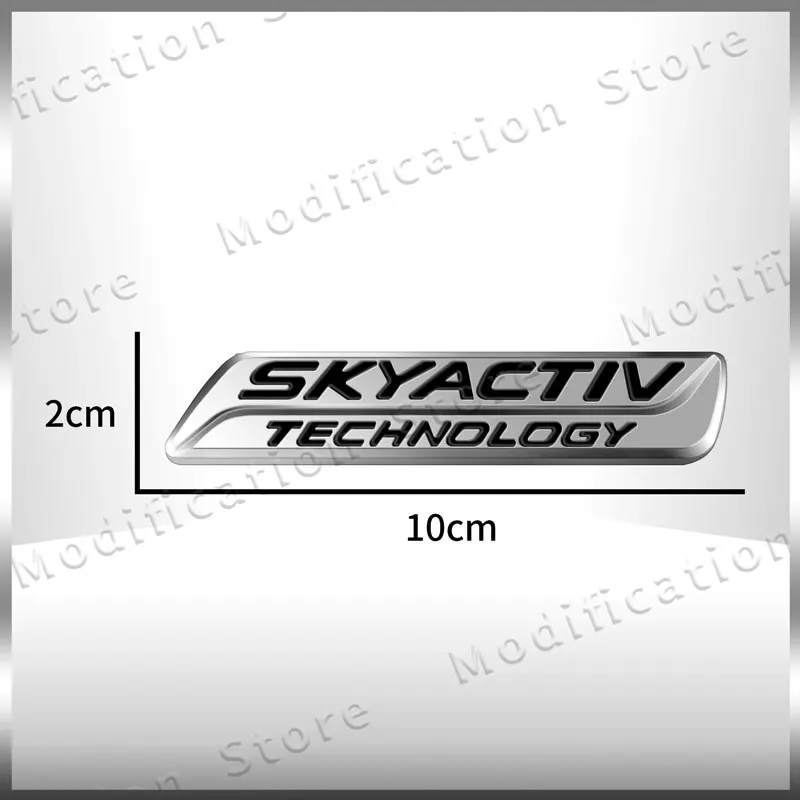 3D SKYACTIV TECHNOLOGY Logo Car Rear Trunk Badge Emblem Sider Fender Sticker For  MAZDA CX-3 CX3 CX-5 CX5 CX-7 Atenza