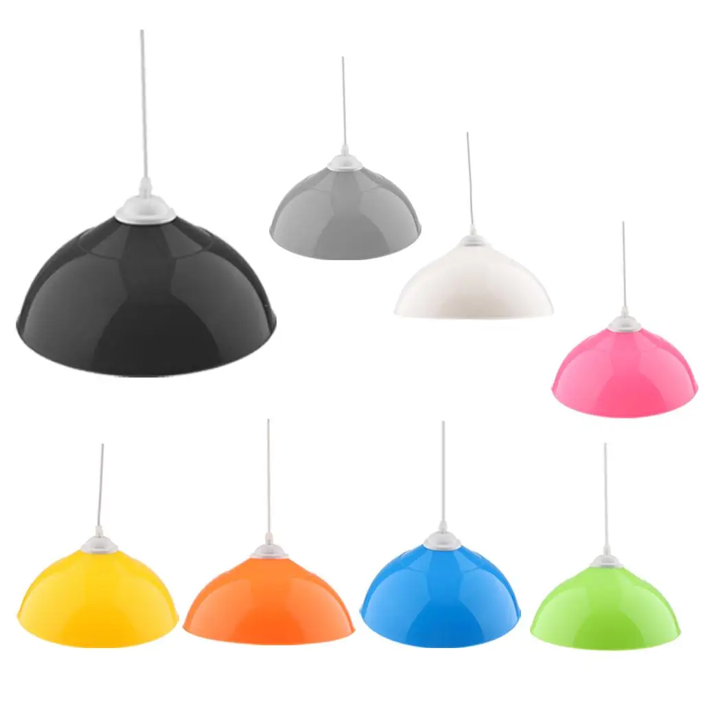 Universal Chandelier Lamp Shade Semi-circular PVC Light Fixture Cover for Corridor Porch Cafe Bar Decorative Lighting