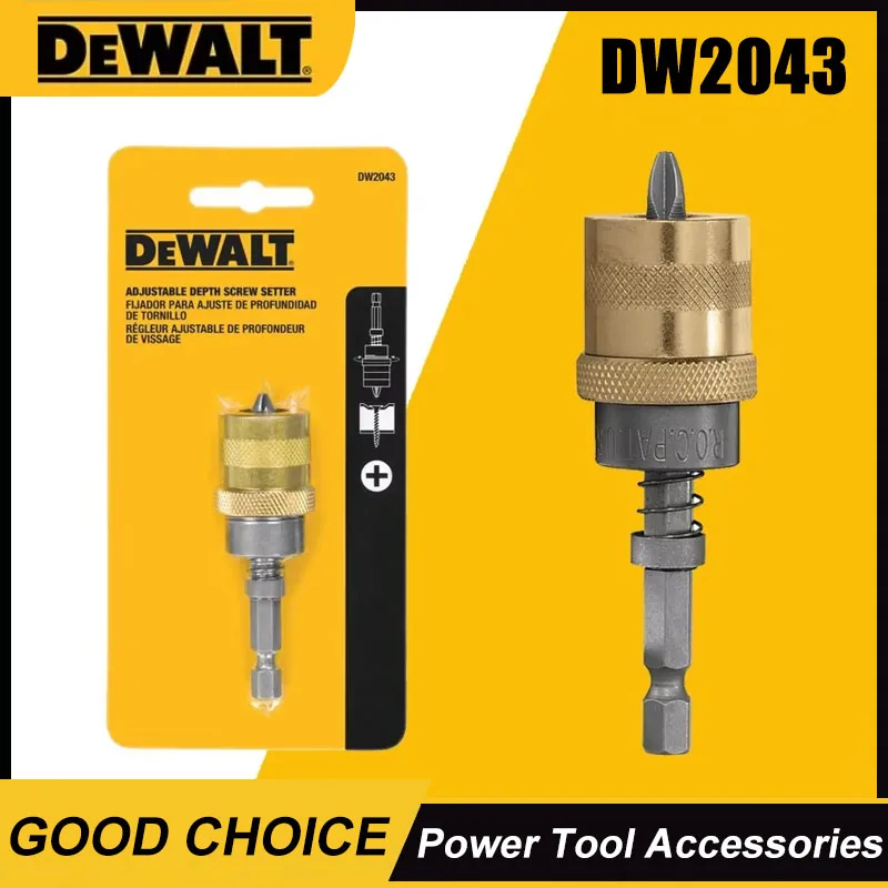 

DEWALT DW2043 1/4 дюйма с шестигранной головкой, регулируемый винт, установщик глубины, аксессуары для электроинструментов