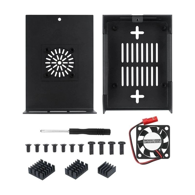 T23C For Orangepi 4PRO Expansion Board Compatible Metal Case Enclosure Fan Active Cooling For Orangepi 4PRO