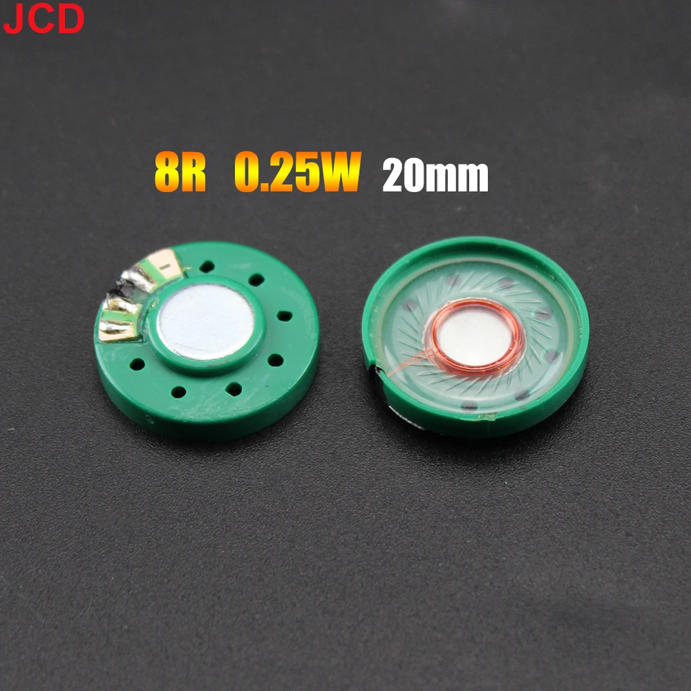 JCD 1 adet 8 /16 / 32Ohm 0.25W 0.5W ultra-ince kapı zili boynuz oyuncak-araba kornası 1616r 32R 20 21 23 27 29 36 40 mm çap hoparlör