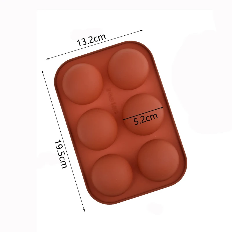 1 szt. Forma silikonowa w kształcie półkola Fondant czekoladowy ciasto formy do pieczenia narzędzie dekoracyjne 3D okrągły forma DIY półkula