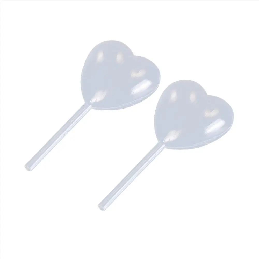 50pcs Portable Heart Shape Transparent Liquid Dropper 4ml Liquid Transfer Pipettes Liquid Injector Cupcake, Chocolate