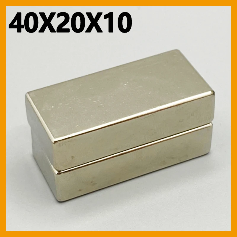 1/2/5/10/20pcs 40x20x10mm Magnet Block Square for Garage Tool Kitchen Fridge Office Refrigerator 40*20*10mm Accessory