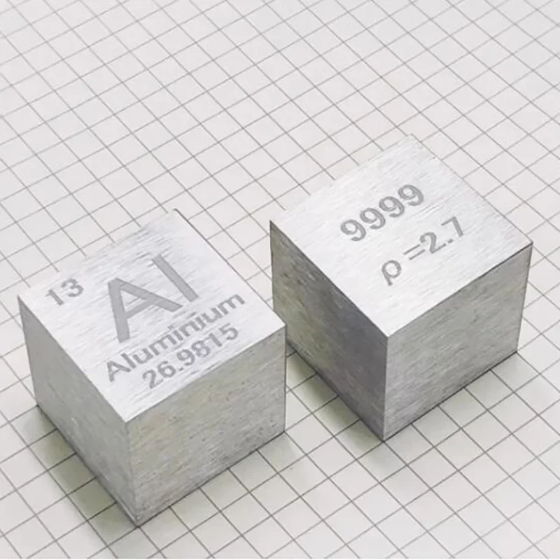 Aluminum Cube Periodic Table Collection Metal Element Cubes 10mm 25.4mm 1 Inch