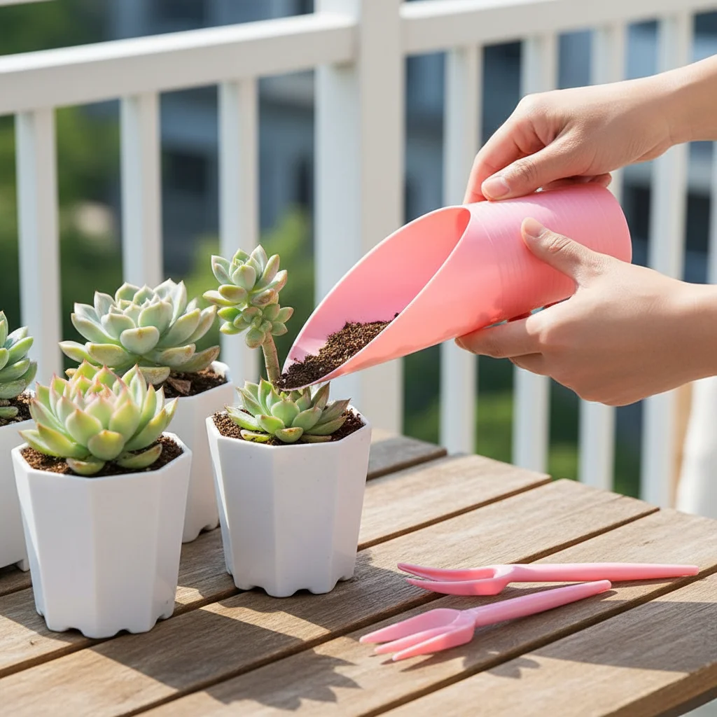 3pcs/Set Macaron Color Garden Tools Mini Soil Bucket Shovel Seedling Transplanter For Succulent Potting Gardening Supplies
