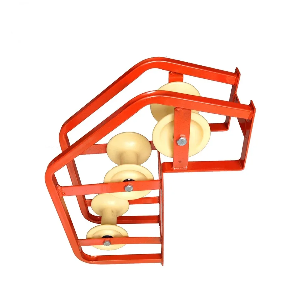 Three aluminum roller manhole lead cable roller