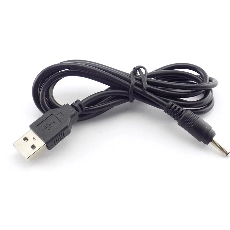 3.5mm Mirco USB Charger Cable Dc Power Supply Adapter Charger Flashlight Head Lamp Torch Light 18650 Rechargeable Battery B5