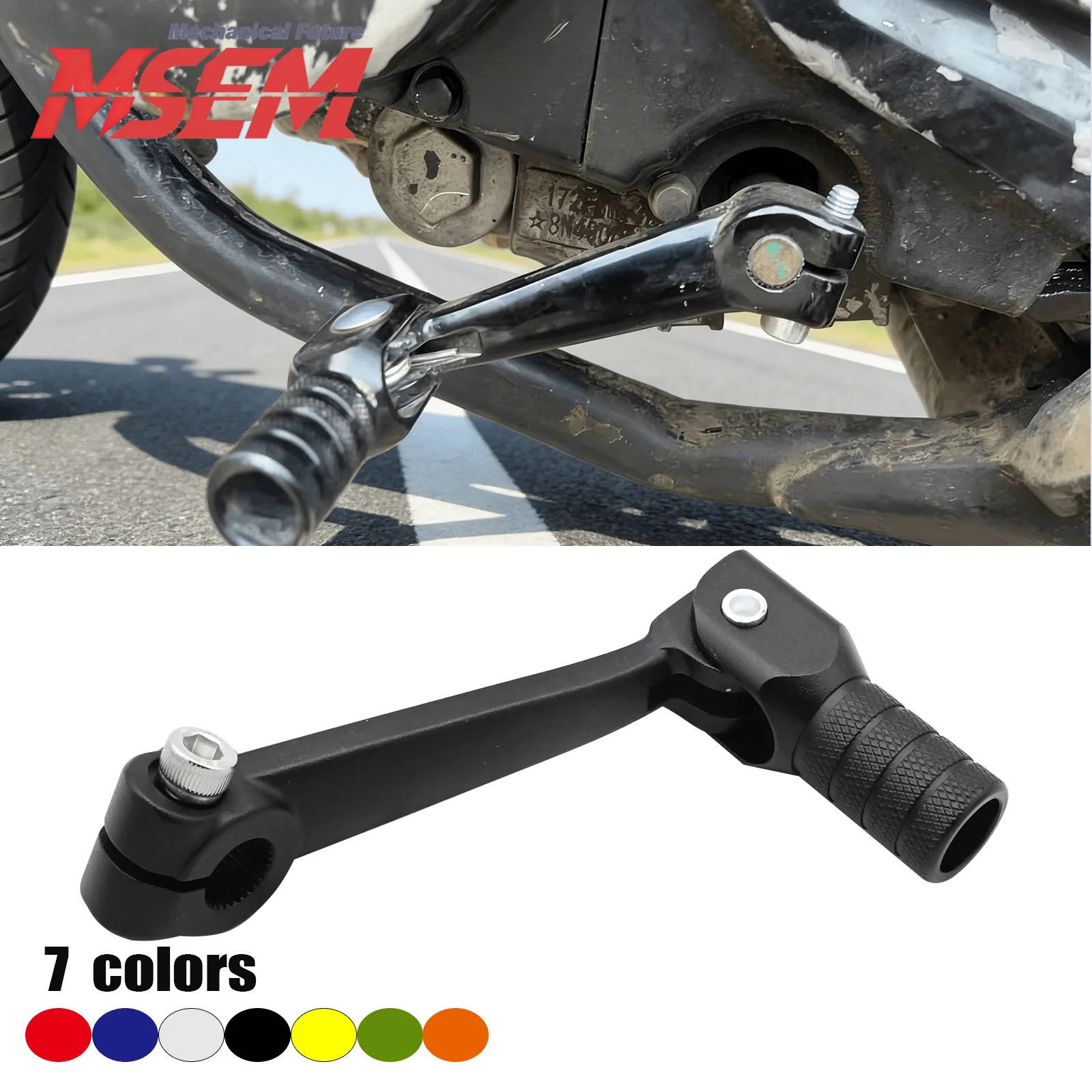 Универсальный складной алюминиевый рычаг переключения передач для мотоциклов и квадроциклов ZongShen NC250, BSE Apollo, Kayo T2, T4, 110-250 куб. см