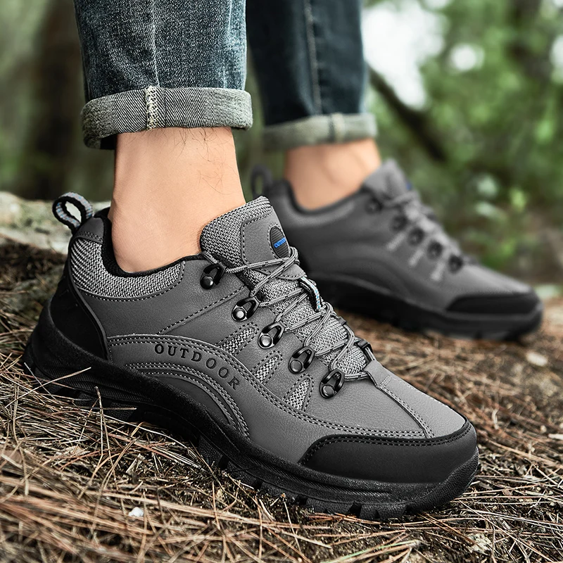 

Outdoor Hiking Shoes Men Casual Sneakers Men Low-top Breathable Casual Flat Shoes Men Comfortable Anti-slip Wear-resistant Soft