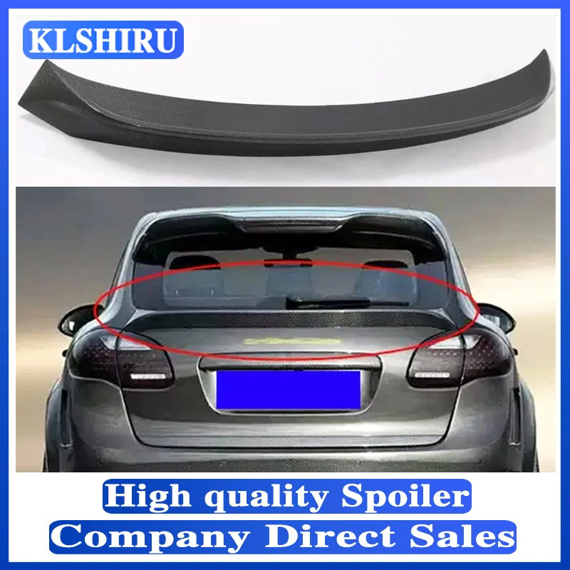 Real Carbon Fiber Rear Wing Trunk Lip Roof Spoiler For Porsche Cayenne 958 2011 2012 2013 2014 Year