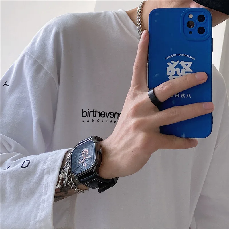 UTHAI CQ154 Orologio da uomo alla moda, fantastici orologi al quarzo per studenti delle scuole medie e superiori, orologi casual da regalo per uomo