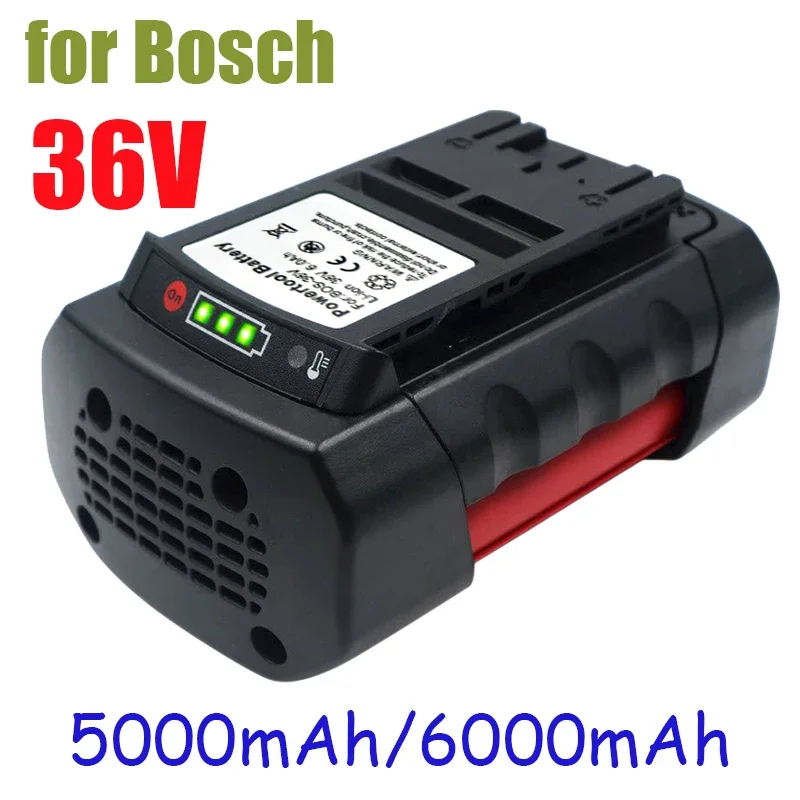 

36V 5.0Ah / 6.0Ah Li-ion Replacement Rechargeable Battery Pack For Boschs Power Tool BAT810 BAT836 BAT838 BAT840