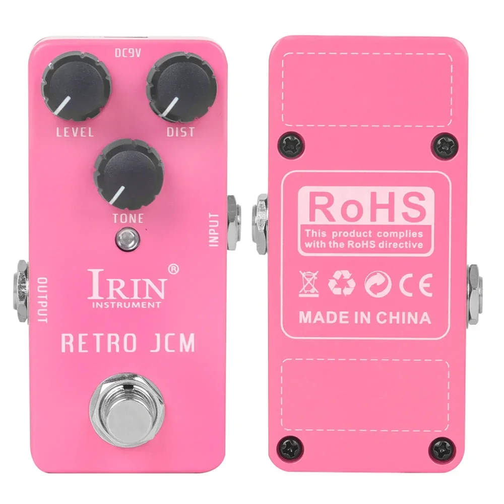 Pedal de efeito de guitarra série irin, overdrive retrô/máquina raiva/dyna comp/noiteiro de ruído/máquina raiva, peças e acessórios de guitarra