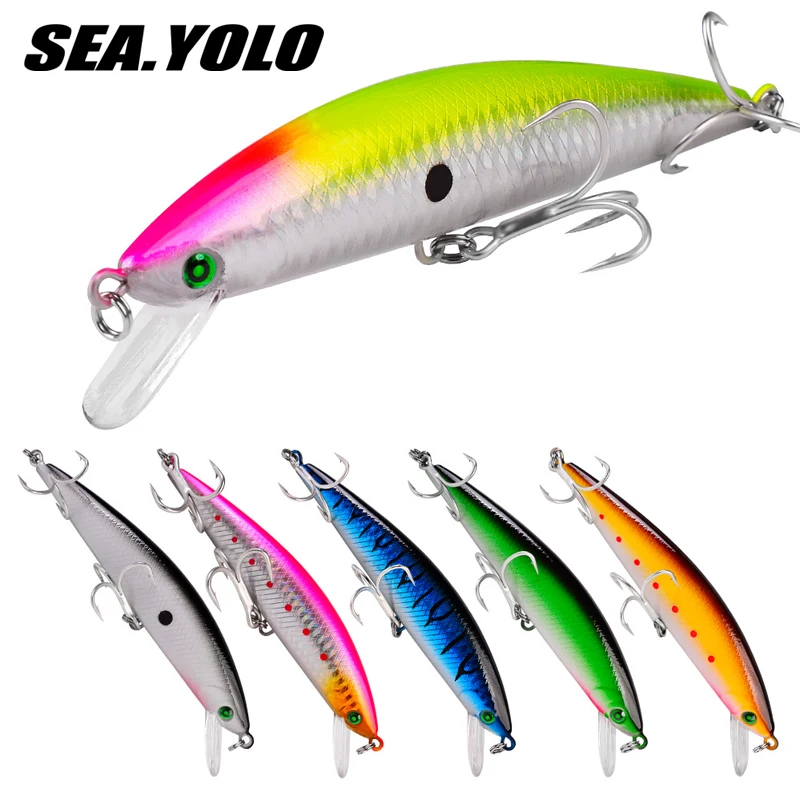 

Sea.Yolo 13cm/41g Fake Fish Baits Set Artificial Bait 3D EYE Sinking Pencil Bait Lure for Bass Diving depth: 0.8-2.7M pesca