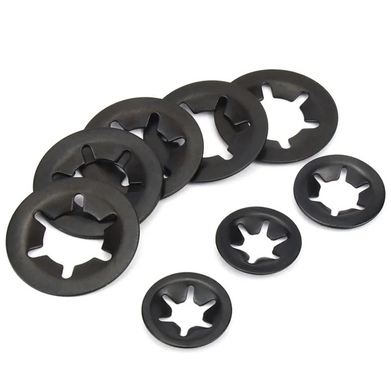 M2 M2.5 M3 M4 M5 M6 M8 M10 M12 External Circlip Self-Locking Retaining Clip Push On Shaft Bearing Outside Snap Ring Washer