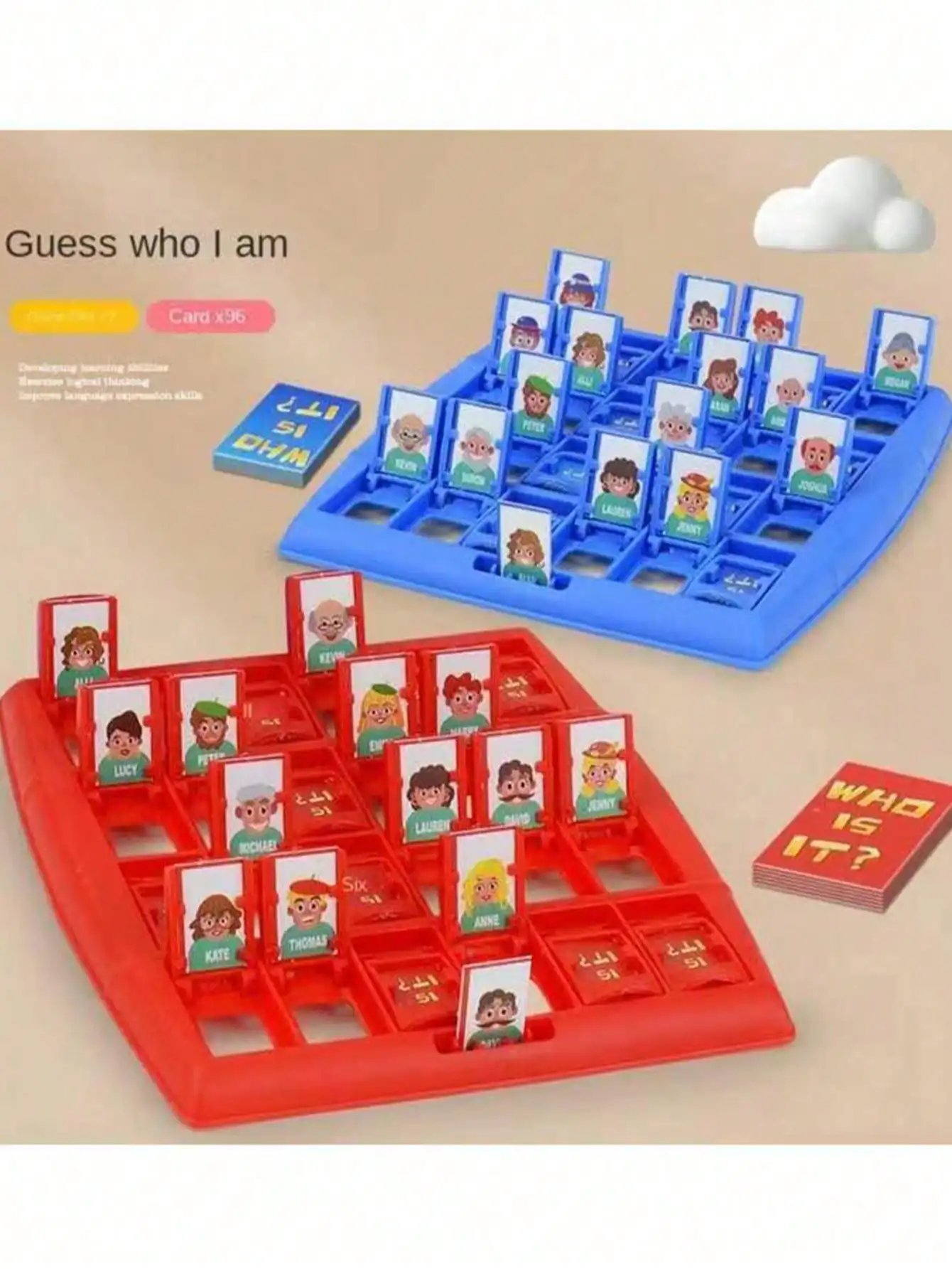 Guess Who I Am, Multi-Player Interactive Thinking Training Brain Toy, Two-Player Battle Board Game Toy Game