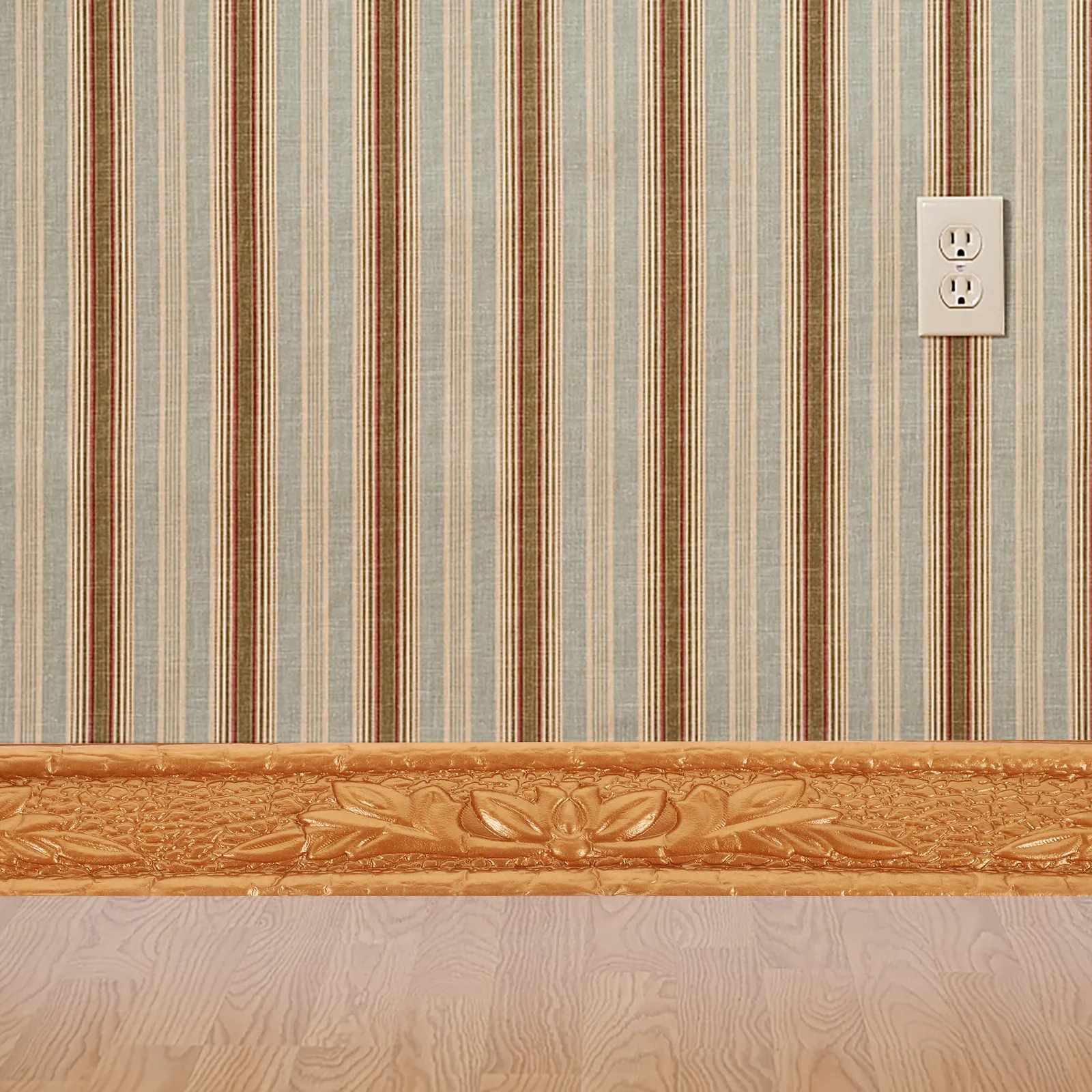 2 Rolls Foam Wall Trim Self-Adhesive Trim Peel Stick Corner Edge Caulk Strip Flexible Wall Border Protective Shield