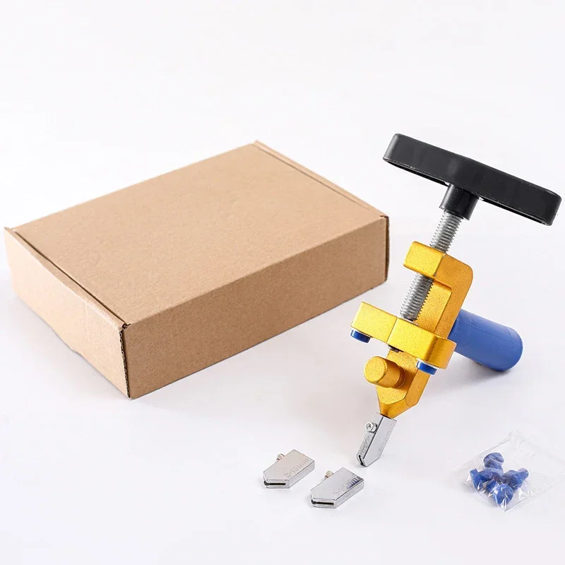Taglierina per vetro manuale 2 in 1 per il taglio di vetro rotto, specchio, utensili manuali per il taglio di piastrelle Set di strumenti per la costruzione di lame in acciaio al tungsteno