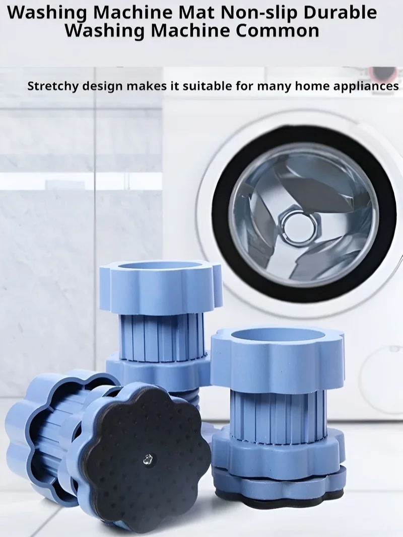 

HOTFree height adjustment Washing Machine Pad Stand Anti Vibration Feet Pads Shockproof Pad Full Mesin Basuh & Full