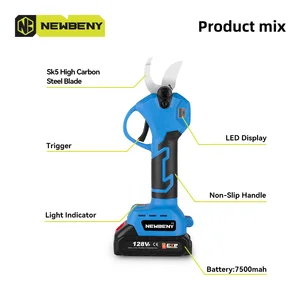 Newbeny podador elétrico sem escova, 2 engrenagens, galhos de árvores sem fio, ferramenta de poda elétrica de jardim para makita, bateria de 18v 12 principais vendas alicate multiuso makita - №9