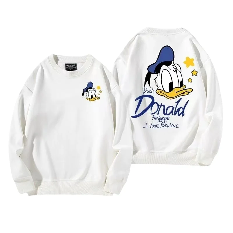 

Autumn Baby Girls Clothes Kid Boy Donald Duck Double Sided Printing Long Sleeve Sweatshirt Cartoon O-Neck Soft Breathable Top