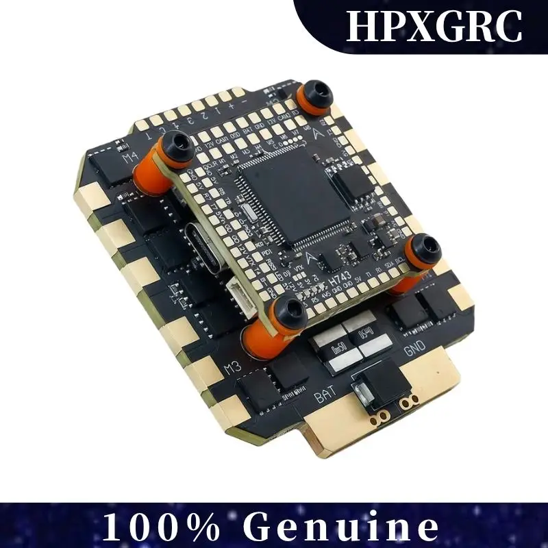 

HPXGRC H743 Flight Stack with BLHeli_32 80A/100A ESC 3-8S LIPO ICM42688P Gyro 30.5x30.5mm for FPV